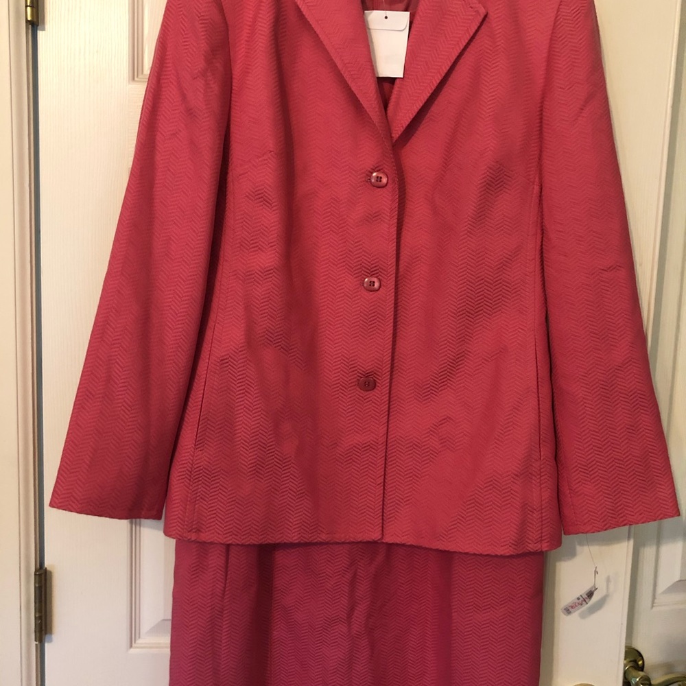Talbots pink  dress and jacket bundle